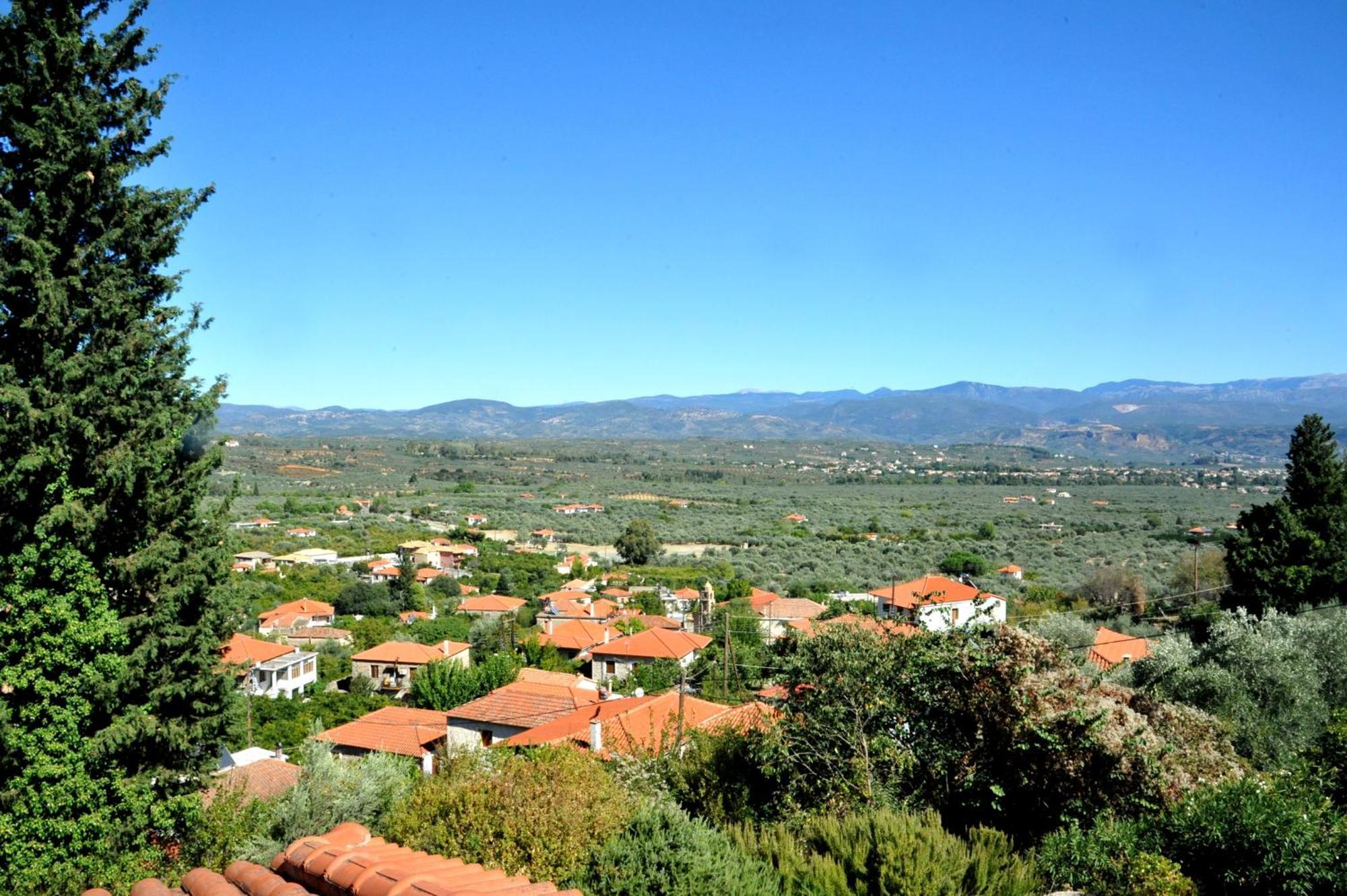 Elegant Stone Mansion In Historic Mystras Apartamento Exterior foto